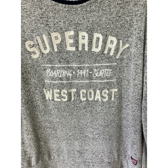 Super Dry Co. Unisex Sweater US Size 6 Graphic Boarding 1991 Seattle Vintage - Picture 2 of 6